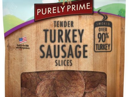 Tranches de saucisses moelleuses pour chien, Dinde, Purely Prime, Emerald Pet Sale