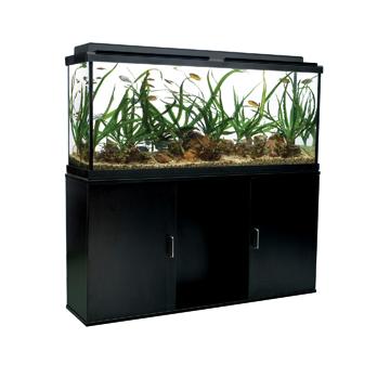 Meuble pour aquarium équipé (55), 208 L (55 gal US), noir on Sale