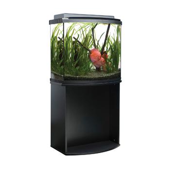 Support pour aquarium équipé Fluval 26 à devant arrondi, noir, 63 x 38 x 66 cm (24,75 x 15 x 26 po) Cheap