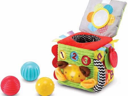 V-TECH  Little Friendlies Discovery Ball Cube: lots to see, hear and touch, little ones will be introduced to new textures, sounds, numbers, letters and more - 528203 For Discount