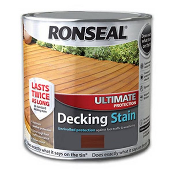 Ronseal Ultimate Decking Stain (Stone Grey) 2.5 Litres Primarily for use on pre-treated decking.- 36911 Discount