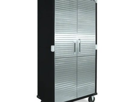 UltraHD Graphite Cabinet Seville Classics UltraHD 2-Door Lockable Storage Cabinet, Satin Graphite 71512 Supply