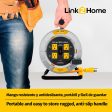 Link2Home Retractable Cord Reel with 4 Outlets 15.24 m   50 ft. This reel is the perfect solution for any space, whether in your workshop, garage, or for outdoor activities.-472679 Online Sale