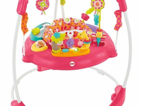 FISHER-PRICE Jumperoo Pink Petals: There’s so much for baby to discover with sweet animal friends on this Jumperoo® — music, lights and exciting sounds reward baby with every jump - DJC81 For Discount