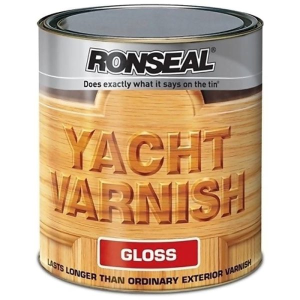 Ronseal Exterior Yacht Varnish Gloss 1 Litre Helps to prevent Cracking, Peeling and Blistering - 7166 Online now