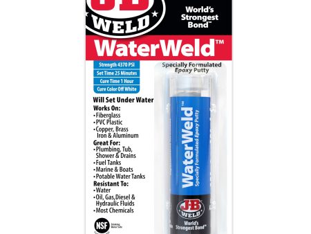 J-B Weld 8277 WaterWeld Epoxy Putty Stick - 2 oz., Off White Cheap