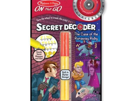 MELISSA & DOUG  On The Go Secret Decoder W pen The Case Of The Runaway Ruby - 5535 Fashion