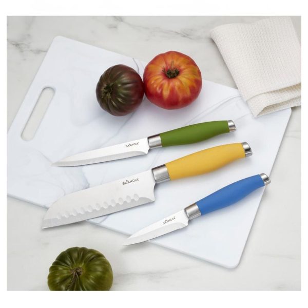 Skandia Knife Set 5 Units. The Skandia knife set offers a carefully designed selection of knives to meet all kitchen needs. -477470 Hot on Sale