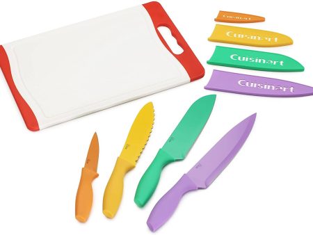 Cuisinart Advantage Color Collection 9 Piece Cutlery Set and Cutting Board offers an attractive display with a range of bright colors that serve a special purpose - CU-C55CB-9PR Online Sale