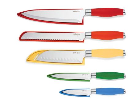 Skandia Knife Set 5 Units. The Skandia knife set offers a carefully designed selection of knives to meet all kitchen needs. -477470 Hot on Sale