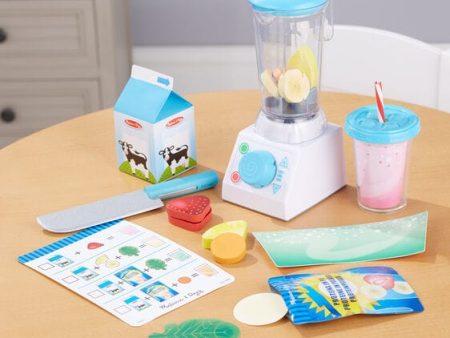 MELISSA & DOUG  Smoothie Maker Blender Set: Whip up delicious playtime smoothies with this pretend play blender - M&D-9841 For Discount