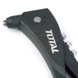 Total 10.5  Aluminium Body Hand Riveter, 4-in-1     (2.4mm, 3.2mm, 4mm, 4.8mm), Sturdy and Durable, One Hand Rivet Tool. Ideal for Metal, Plastic and Leather - THT32105 For Sale