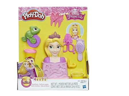 HASBRO  Playdoh Royal Salon Disney Princess: Get creative and give Rapunzel some hair flair at the Royal Salon! With the styling head and tools - C1044 For Cheap