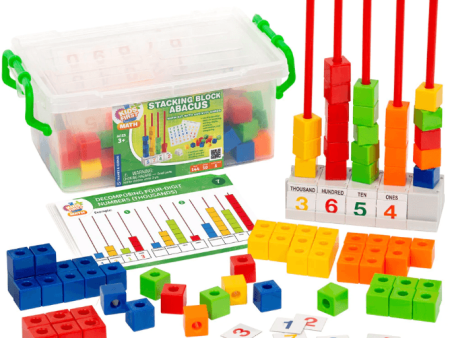 THAMES & KOSMOS  Stacking Block Abacus Math Kit With Activity Cards - 568006 Hot on Sale