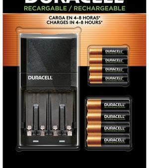 Duracell Recharge Set for 6 Batteries AA and 2 AAA; delivers dependable power to your everyday devices throughout the home, like toys, remote controls, flashlights, calculators, clocks and radios, wireless mice, keyboards, and more.- 996998 Hot on Sale