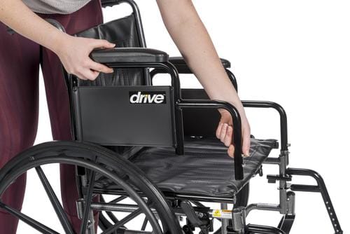 Wheelchair Manual Silver Sport II PS-SSP218DDA-SF Embossed vinyl upholstery is durable, lightweight and easy to clean. Urethane tires mounted on composite wheels provide durability and low maintenance. -9797 Discount