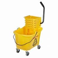 38QT PLASTIC MOP PBUCKET WITH SIDE PRESS WRINGER -601413 For Sale