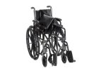 Wheelchair Manual Silver Sport II PS-SSP218DDA-SF Embossed vinyl upholstery is durable, lightweight and easy to clean. Urethane tires mounted on composite wheels provide durability and low maintenance. -9797 Discount