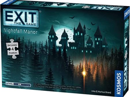 THAMES & KOSMOS Exit Nightfall Manoor With Puzzle: Escape room game for home, with four puzzles - 692880 For Sale