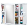 Rimax Bathroom Wall Cabinet White  Beige 23.5 x 7.6 x 18.3  - 20010030 Online