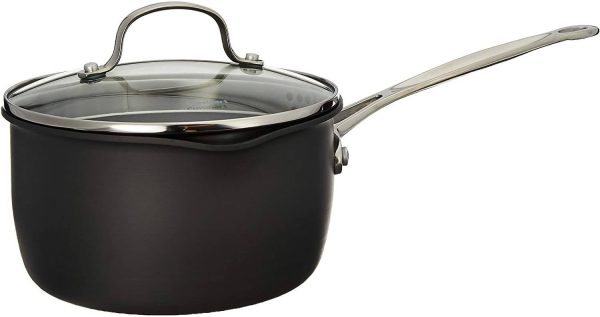 Cuisinart Chef s Classic Nonstick Hard-Anodized 2-Quart Cook and Pour Saucepan - CU-619-18P Hot on Sale