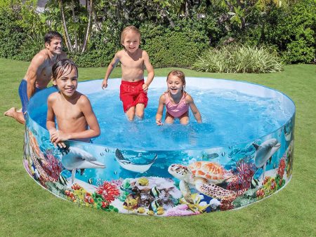 INTEX Deep Blue Sea Snapset Pool 8ft x 18  - 58472 For Discount