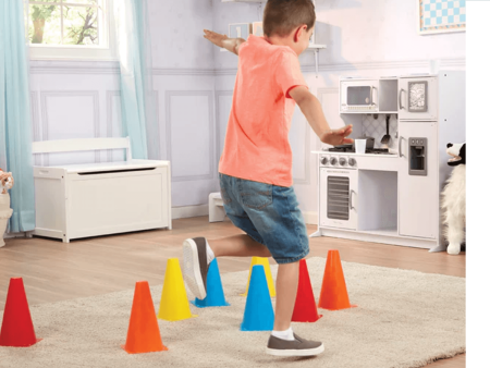 MELISSA & DOUG  Activity Cones 8 pieces: Durably built and cast in fade-resistant colors, these exciting little  construction cones  - 4004 Online Hot Sale