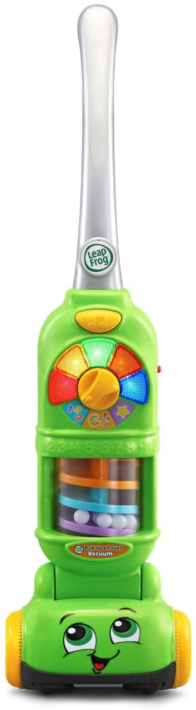 Leap Frog Pick Up & Count Vacuum: his smart toy collects and counts ten pieces of play dust as children spin over them and recognize each color - 611003 Fashion