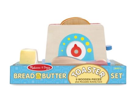 MELISSA & DOUG  Bread & Butter Toast Set: Lightly toasted or well done, one pat of butter or two--young chefs in training - M&D-9344 Supply