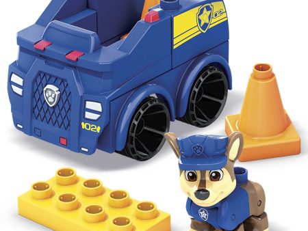 MATTEL Mega Bloks Paw Patrol Chase Police Car: Kids can get on the case with Chase when they build his patrol car and place him - HDJ33 Online Sale